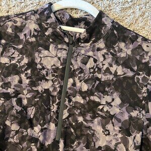 Lulu Luxtreme Running Half-Zip Colour:Inflect Floral Lunar Rock Multi